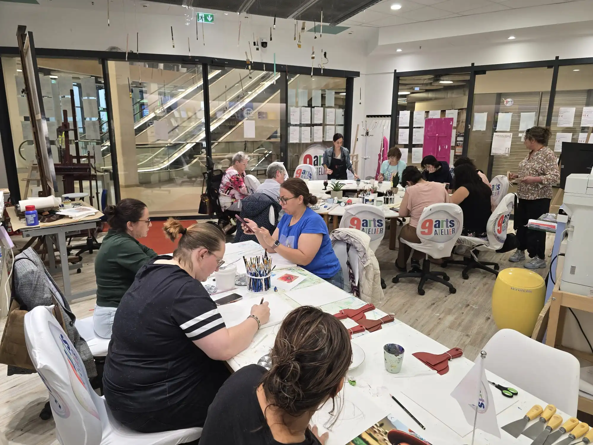 Malen für Erwachsene im 9 Arts Atelier