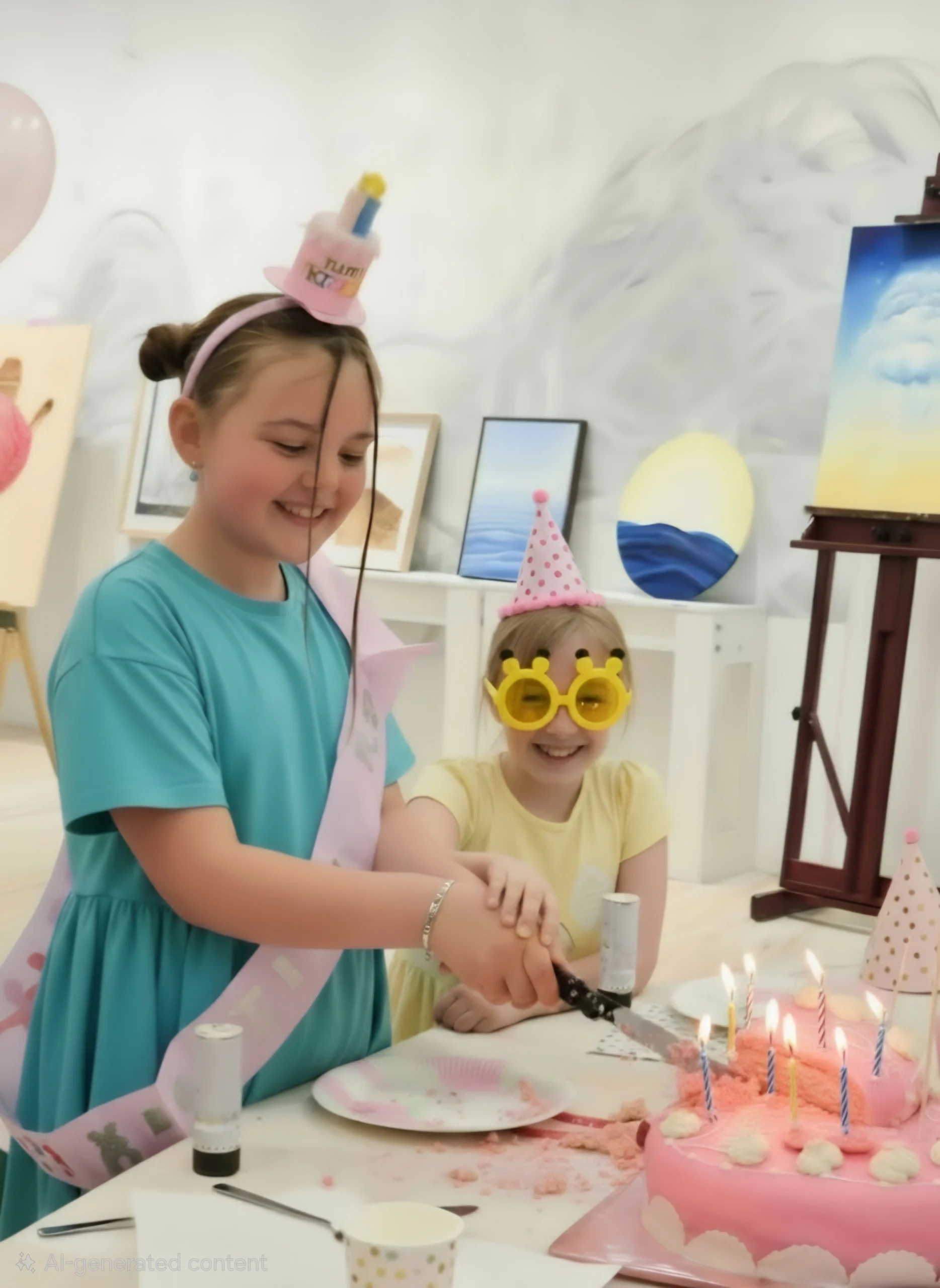 Kindergeburtstag im Künstleratelier